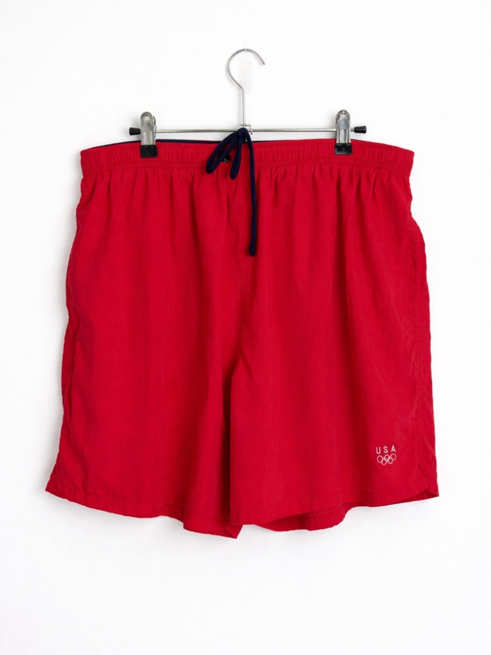 Vintage USA Olympics Red Nylon Shorts XL